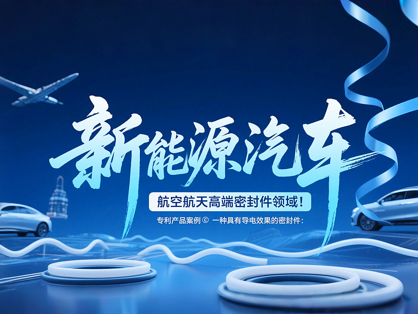 專利產(chǎn)品案例 ? 一種具有導(dǎo)電效果的密封件：新能源汽車+航空航天高端領(lǐng)域！